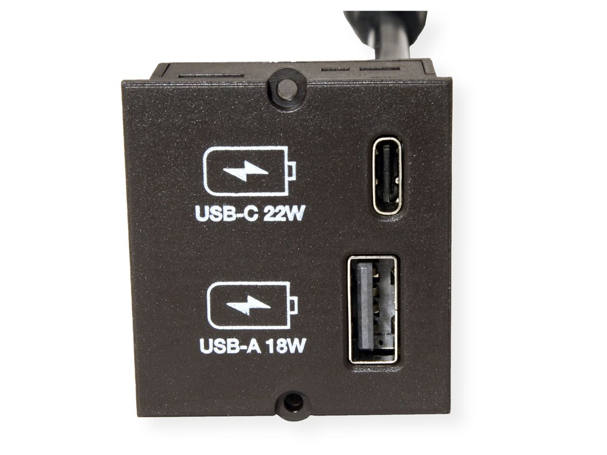 BACHMANN Custom Modul USB Charger Typ A & Typ C 22W, Quickcharge