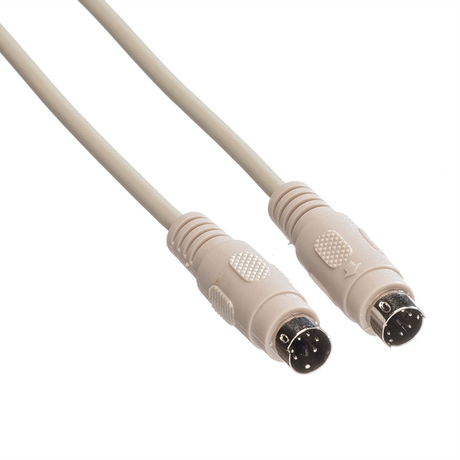 ROLINE Tastatur-Kabel-PS/2 ST/ST, 1,8 m