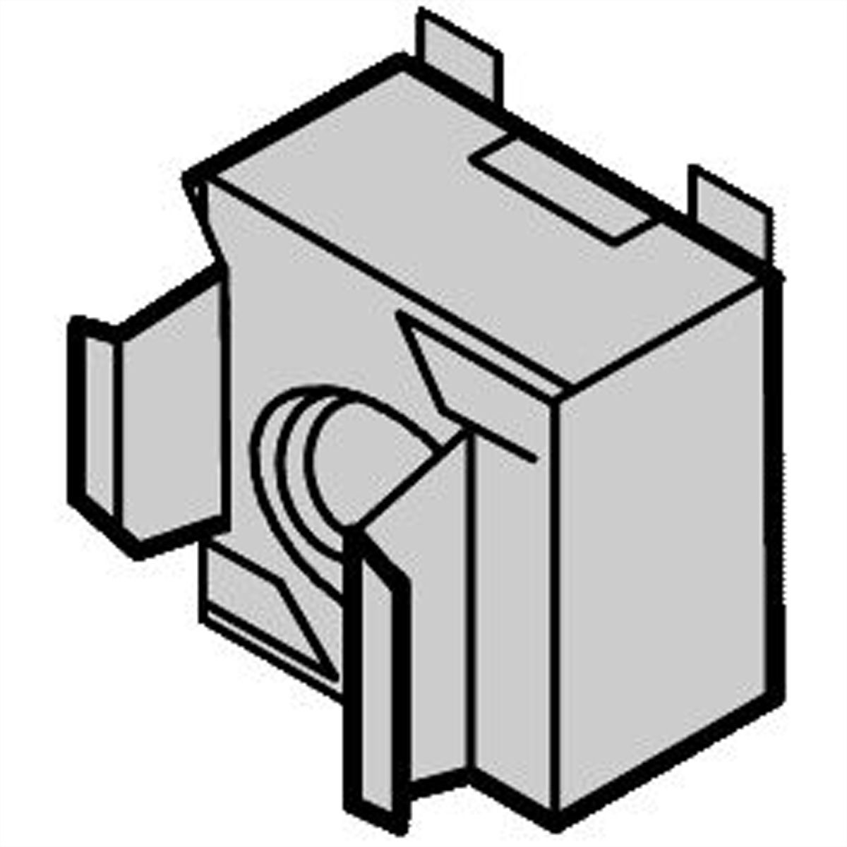 SCHROFF Erdungskäfigmutter M5 - ERDUNGSKAEFIGMUTTER M5 100ST.