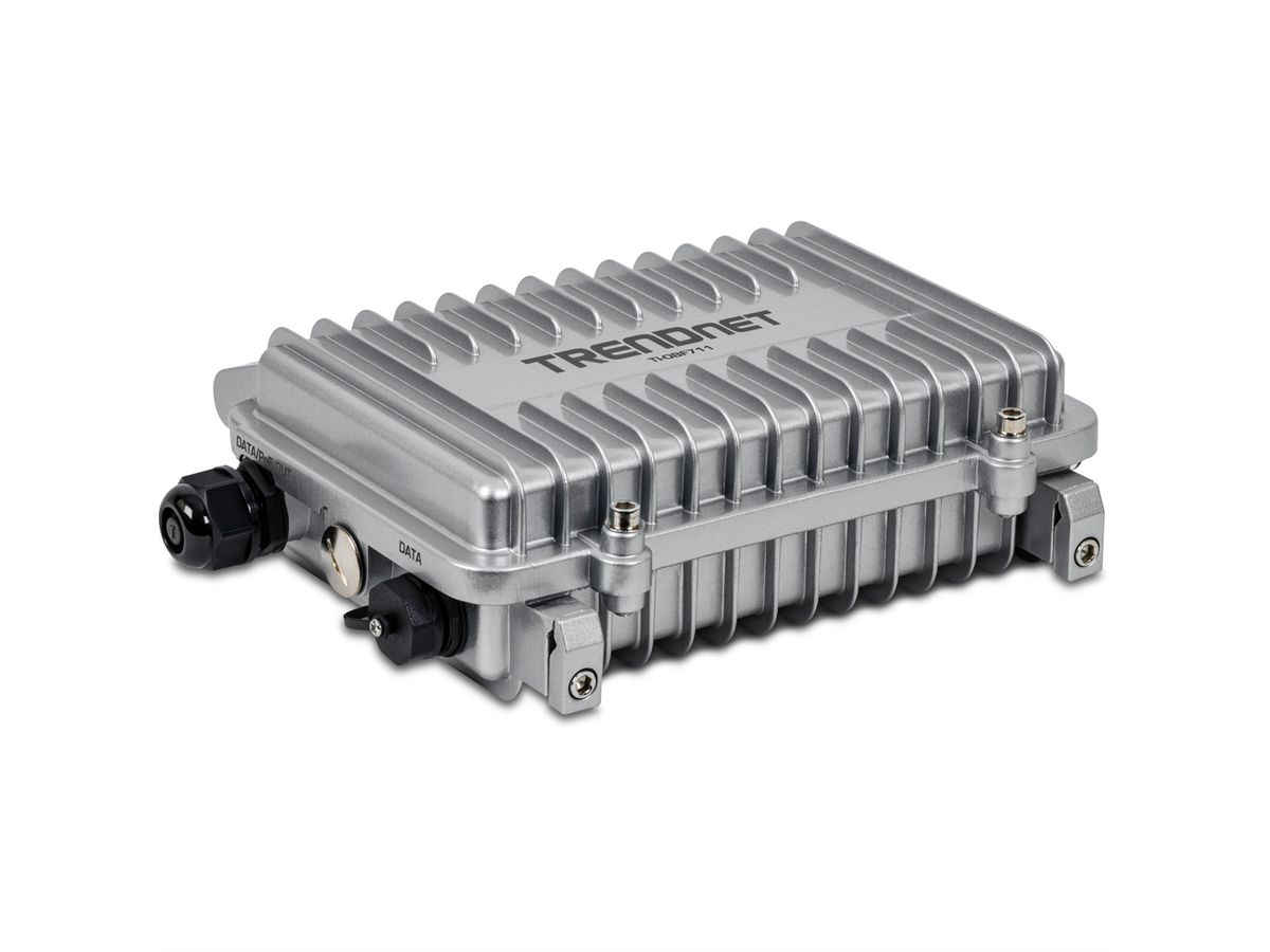 TRENDnet TI-OBF711 Medien Konverter Industrial Outdoor 10G SFP+ zu 10G PoE++