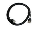 ROLINE UTP Patchkabel Kat.6A (Class EA), extra-flach, schwarz, 1 m