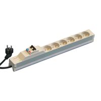 SCHROFF UTE-Steckdosenleiste, STDL.UTE 6D.FI+SCHALT.438,5L