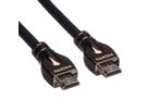 ROLINE 4K HDMI Ultra HD Kabel mit Ethernet, ST/ST, schwarz, 7,5 m