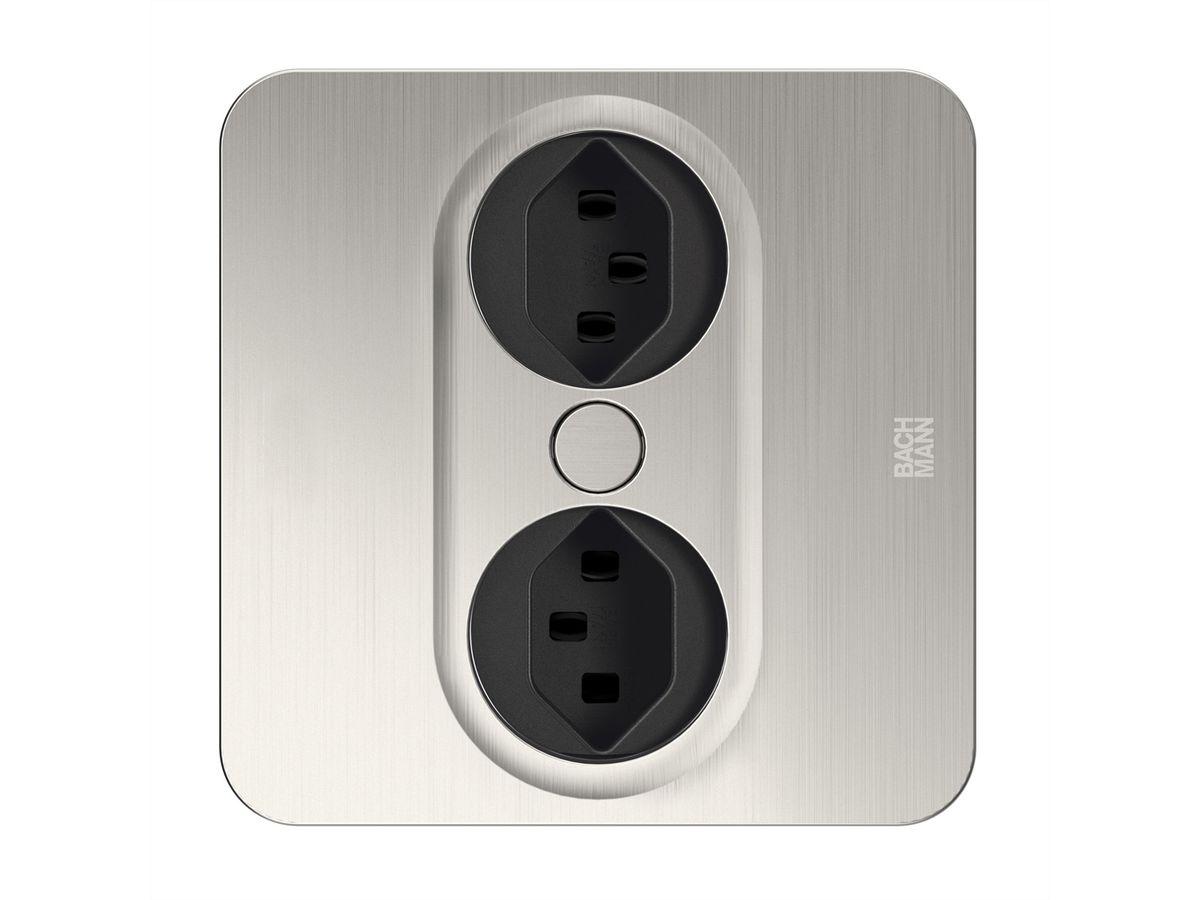 BACHMANN TWIST2 2xCH T23 2,0m AEH, T23 Edelstahl-Optik eckig