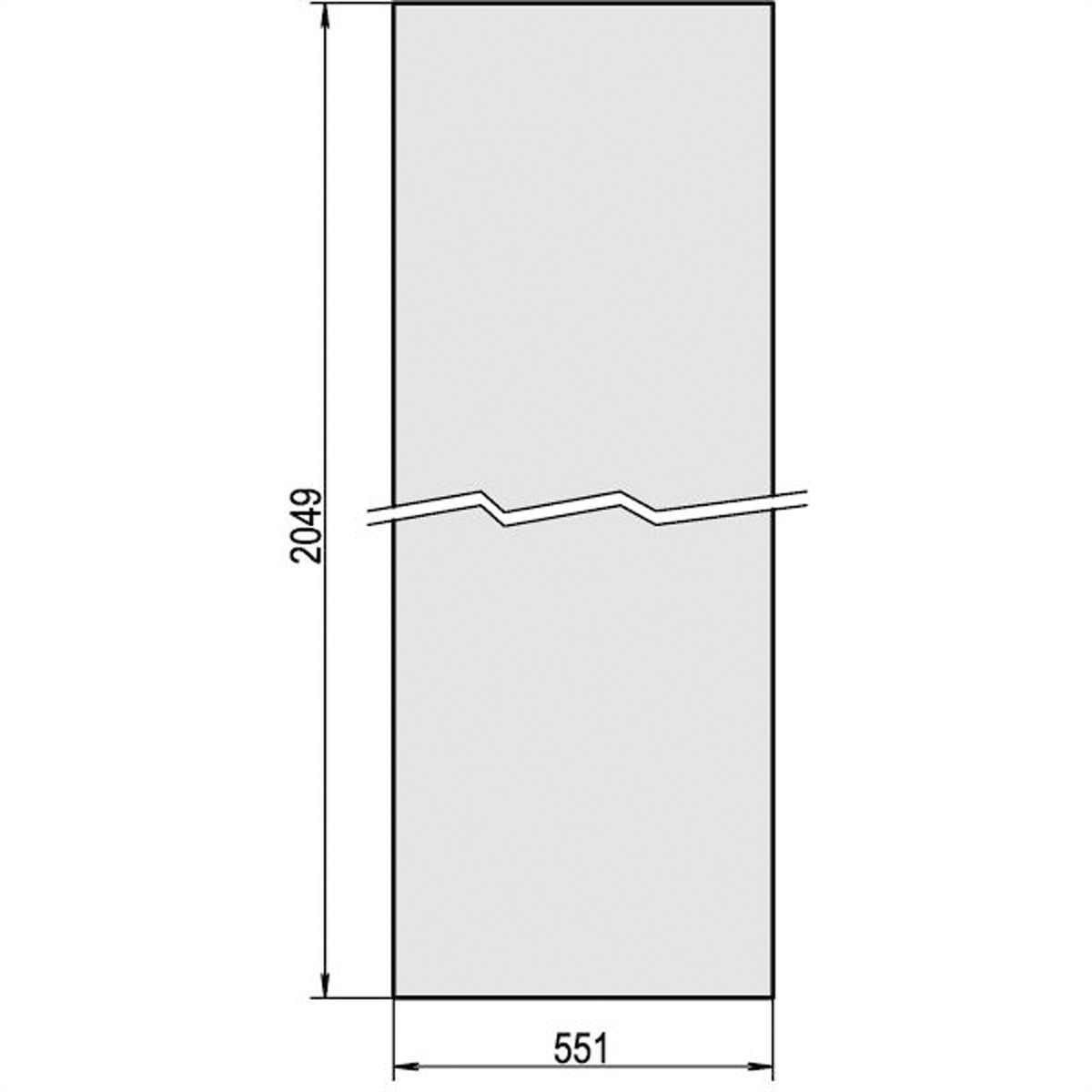 SCHROFF Rückwand - RUECKWAND 2200H 600B RAL7035