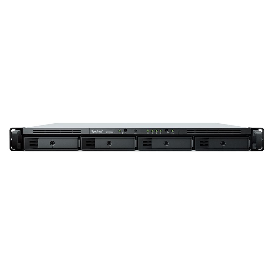 Synology RackStation RS822RP+ NAS & Speicherserver Rack (1U) Ryzen Embedded V1500B 2 GB DDR4 0 TB DiskStation Manager Grau