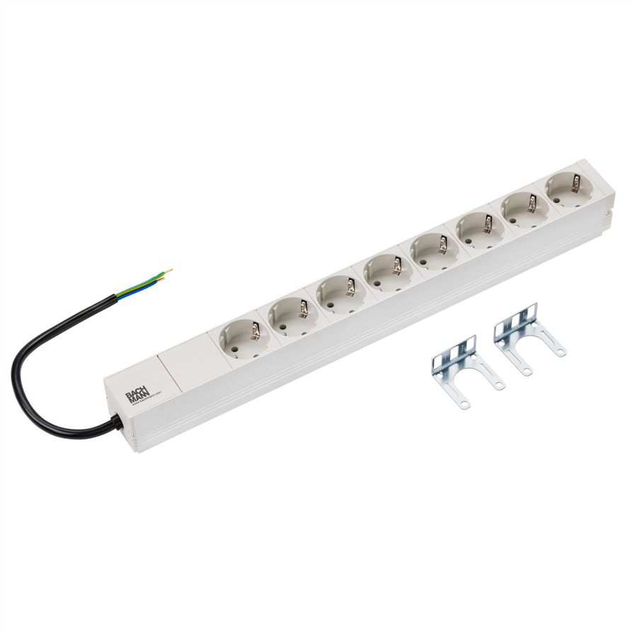 BACHMANN 19" 1HE 8xCEE7/3 mit Prüfleitung