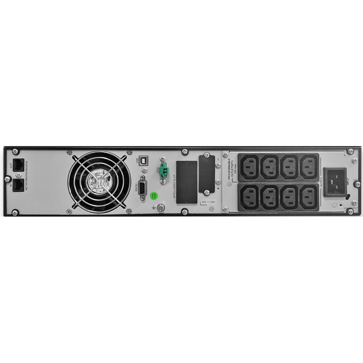 GUDE EPB 8810-2 USV 2000VA UPS Backup Tower/RM, schwarz