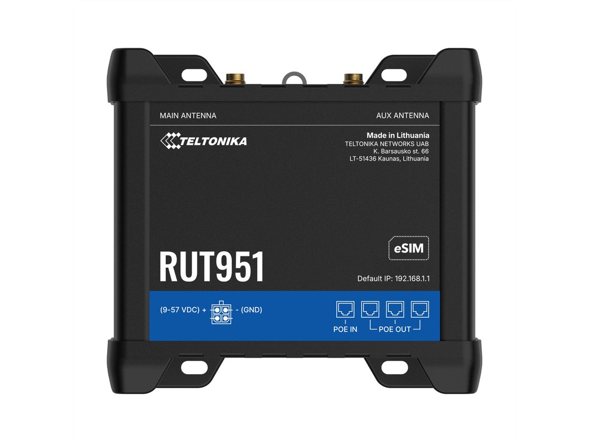 TELTONIKA RUT951 LTE/4G Router eSIM