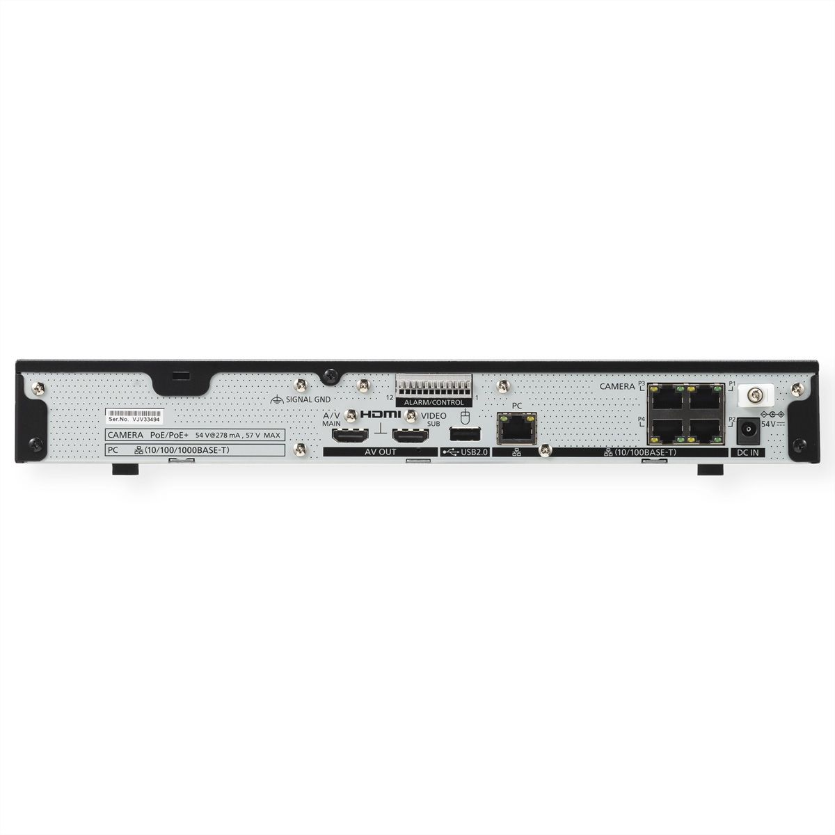 i-PRO WJ-NU101KG NVR Netzwerk-Videorekorder 4-CH, 4x PoE