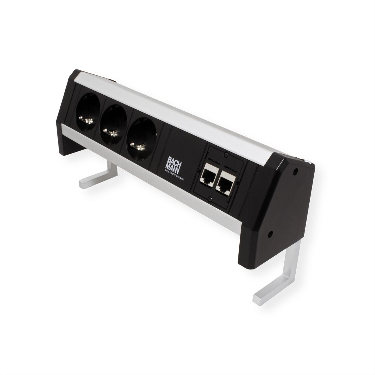 BACHMANN DESK 3x Schutzkontakt, 2x CAT6