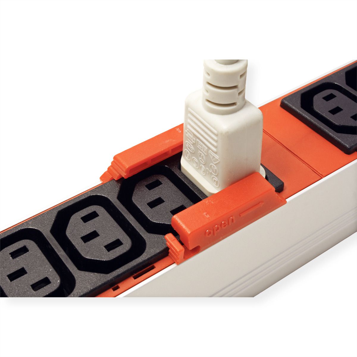BACHMANN PDU Verriegelungs Clips, für C13 Buchsen, 12er Set, rot
