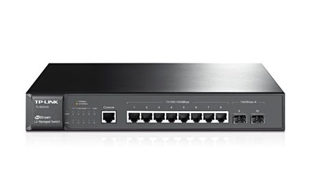TP-LINK TL-SG3210 Managed L2 Gigabit Ethernet (10/100/1000) Power over Ethernet (PoE) Schwarz