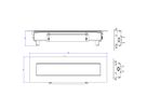 BACHMANN TOP FRAME Auftisch Sym 8fach RAL9006 Gehäuse sw