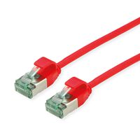 ROLINE RM U/FTP DataCenter Patchkabel Cat.6A (Class EA), slim, rot, 1 m