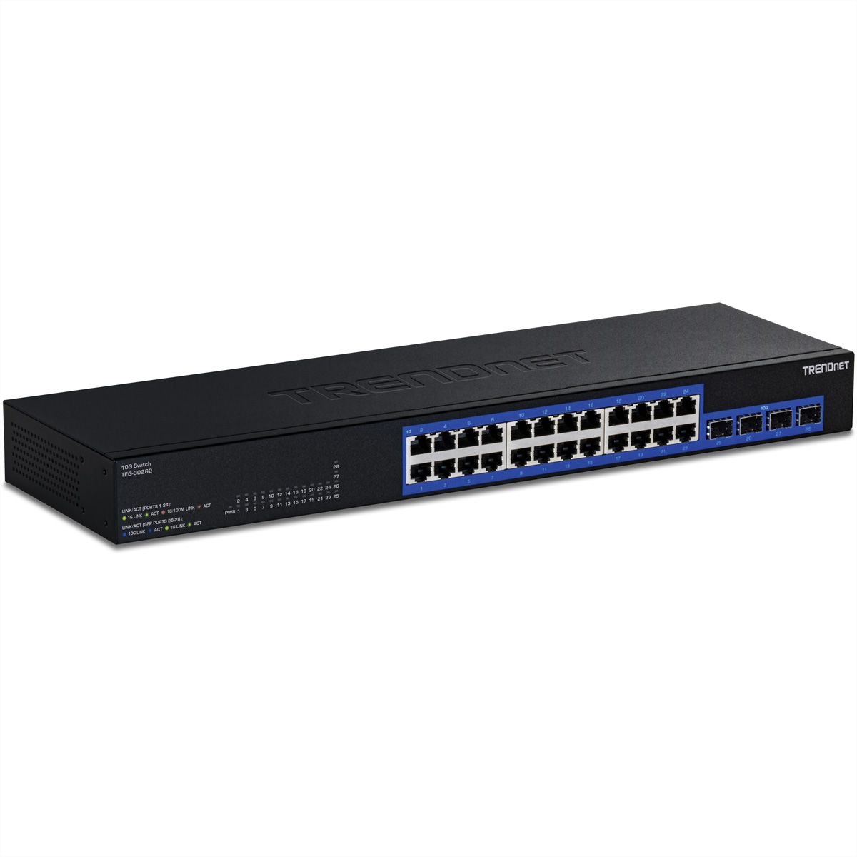 TRENDnet TEG-30262 28-Port Switch, Gigabit 4x10G SFP+ Slots