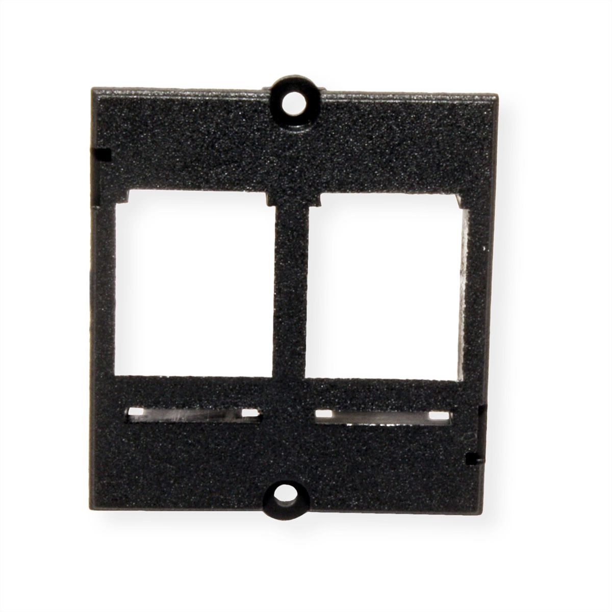 BACHMANN Custom Modul Rahmen 2x Keystone, schwarz