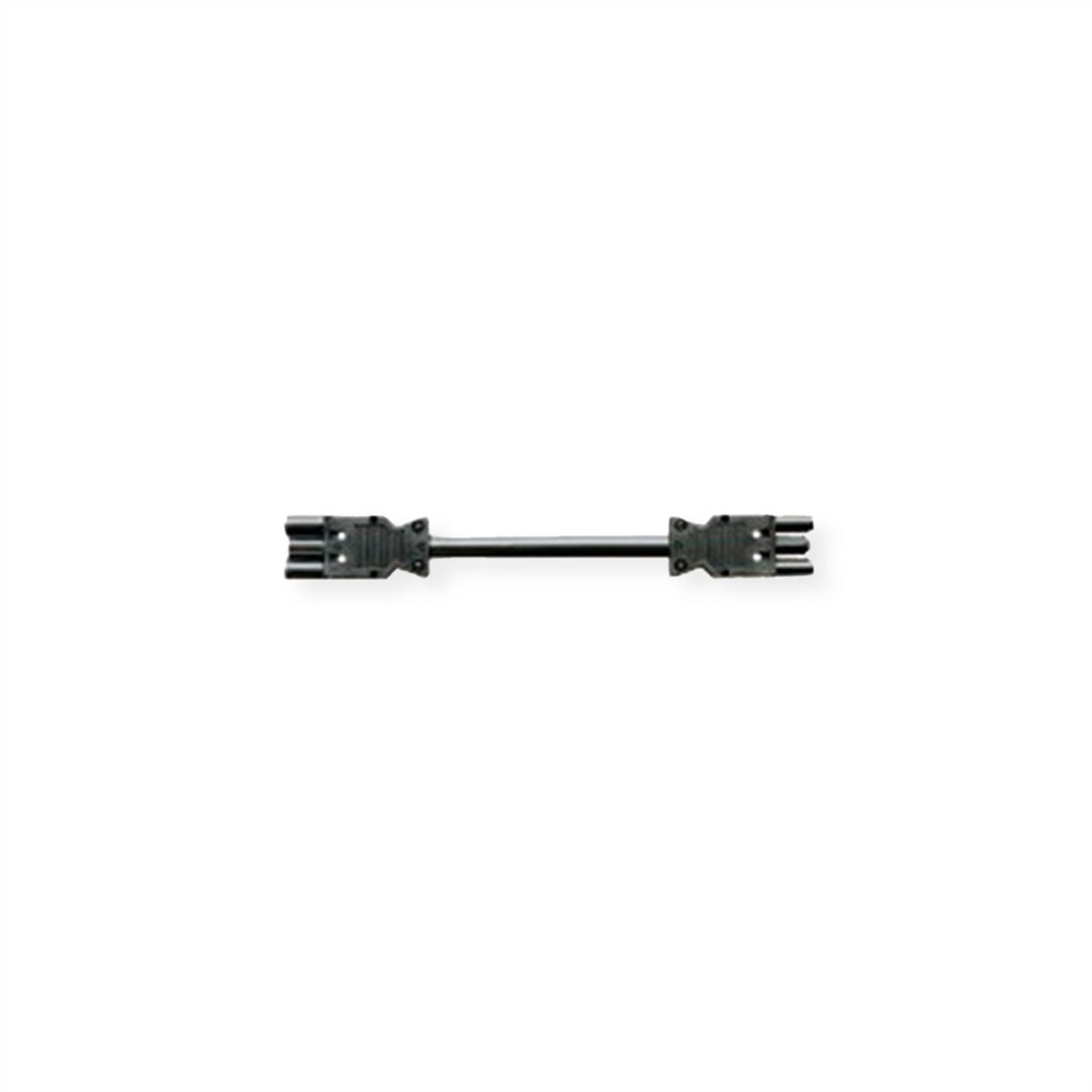 BACHMANN Geräteverlängerung GST18-3 Stecker/Kupplung, schwarz, 2 m