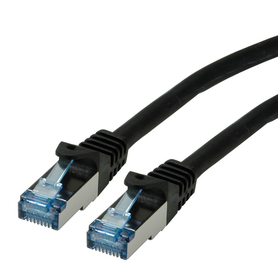 ROLINE Patchkabel Cat.6A S/FTP (PiMF), Component Level, LSOH, schwarz, 3 m