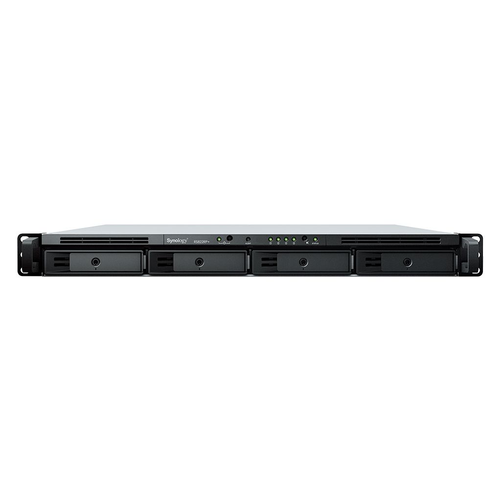 Synology RackStation RS822RP+ NAS & Speicherserver Rack (1U) Ryzen Embedded V1500B 2 GB DDR4 0 TB DiskStation Manager Grau
