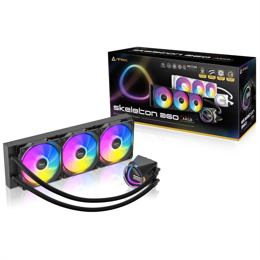 ANTEC Skeleton 360 ARGB Prozessorlüfter Wasserkühlung, schwarz