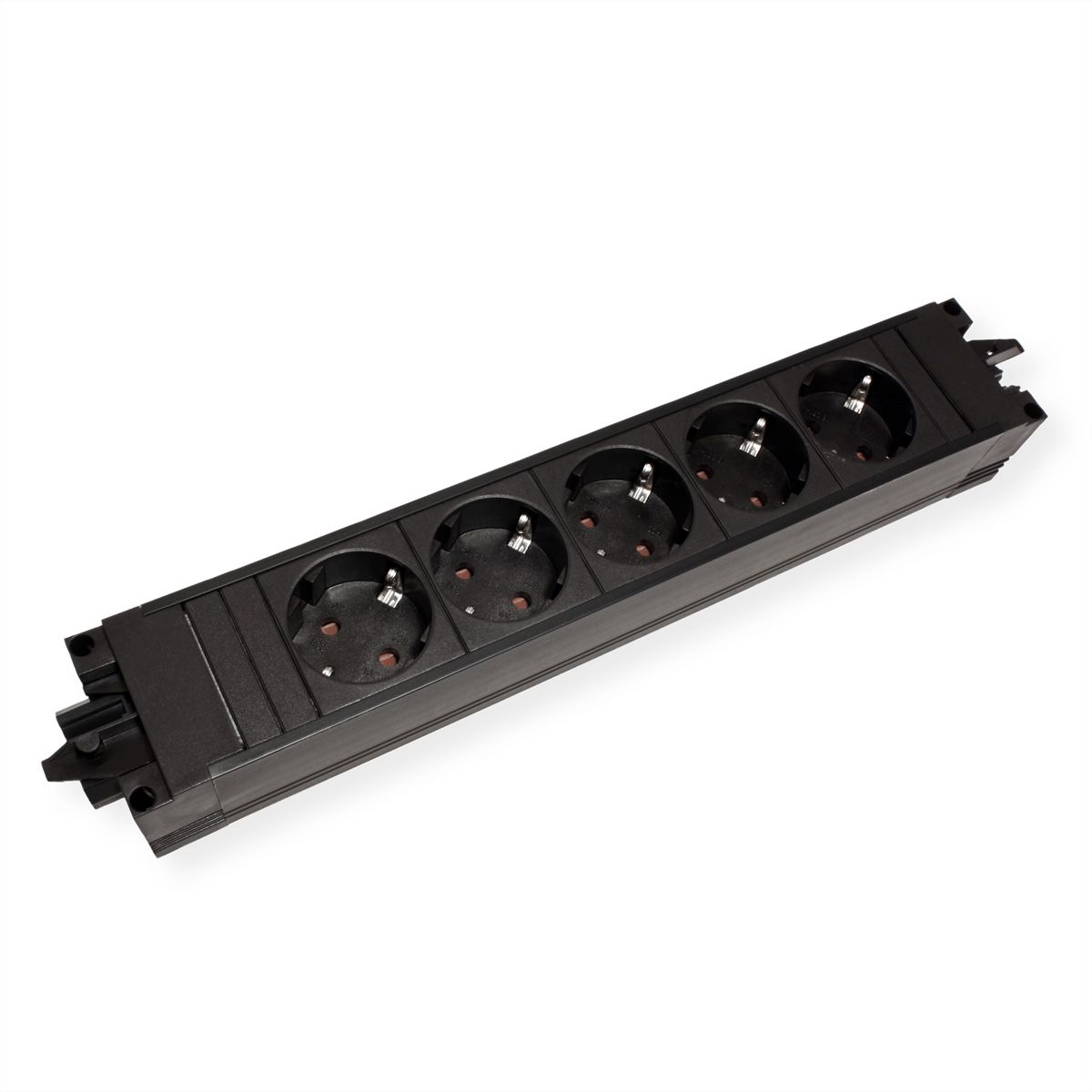 BACHMANN STEP BASE Schutzkontakt, 5x CEE7/3, schwarz