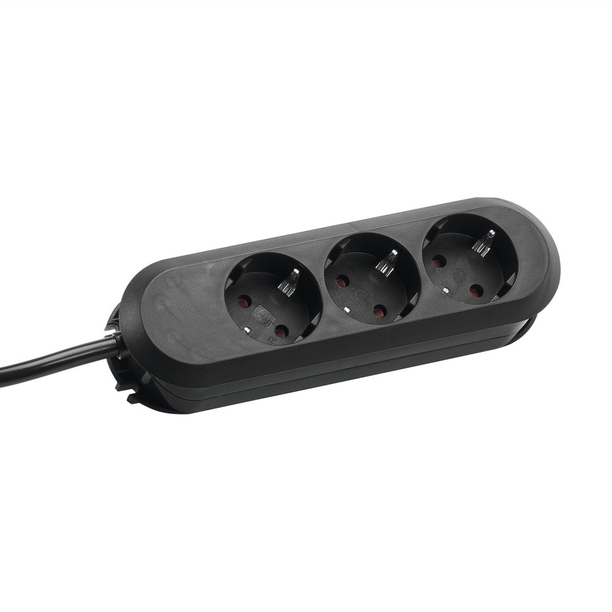 BACHMANN SMART Steckdosenleiste 3x Schutzkontakt, schwarz, 1,5 m