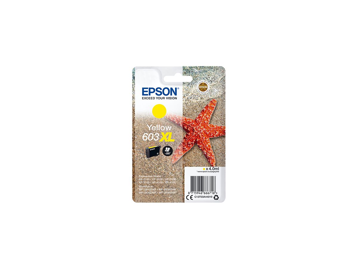Epson Singlepack Yellow 603XL Ink