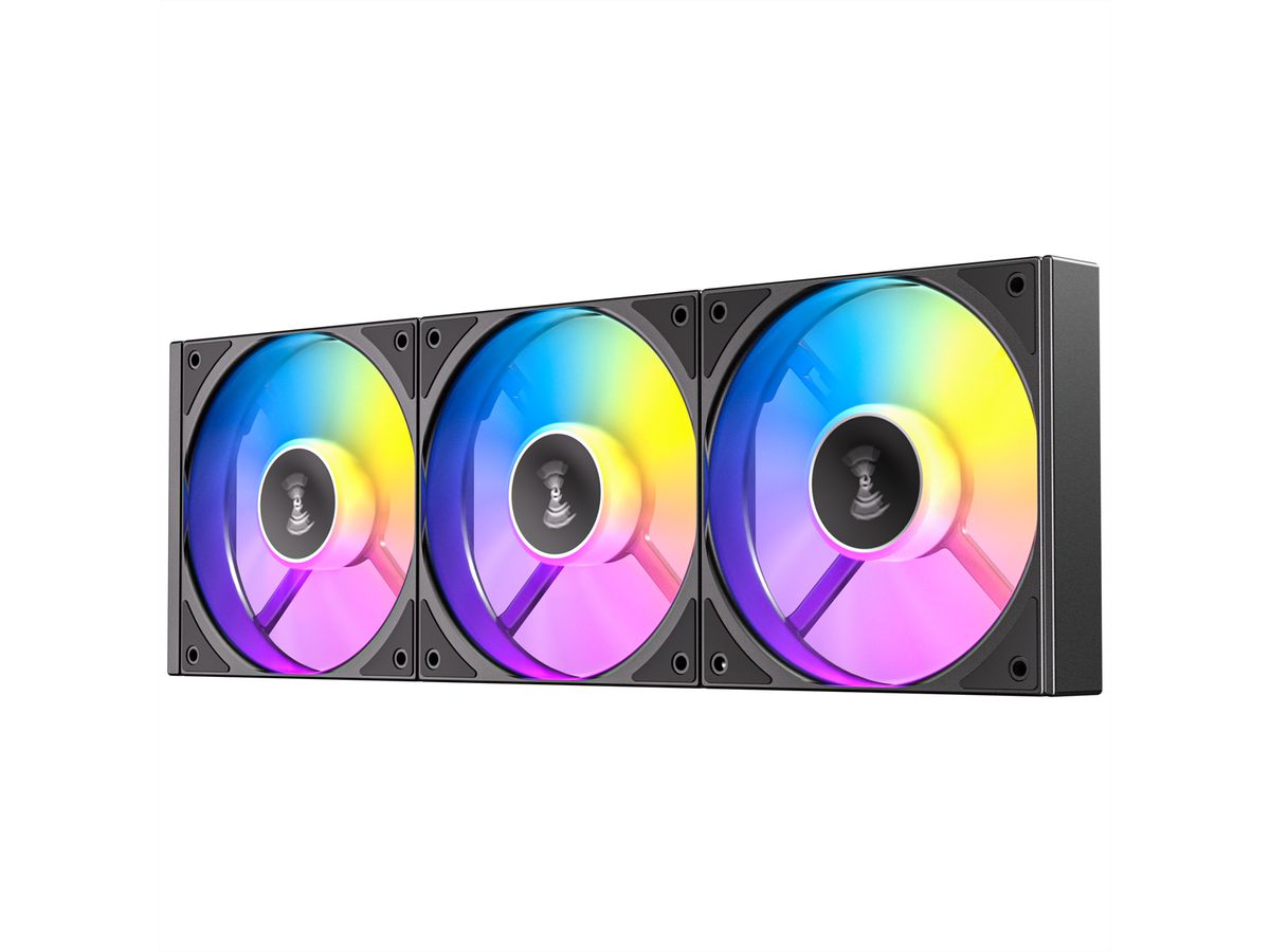 ANTEC C120 ARGB Fan Reverse PC Gehäuselüfter 120mm 3er Pack, schwarz