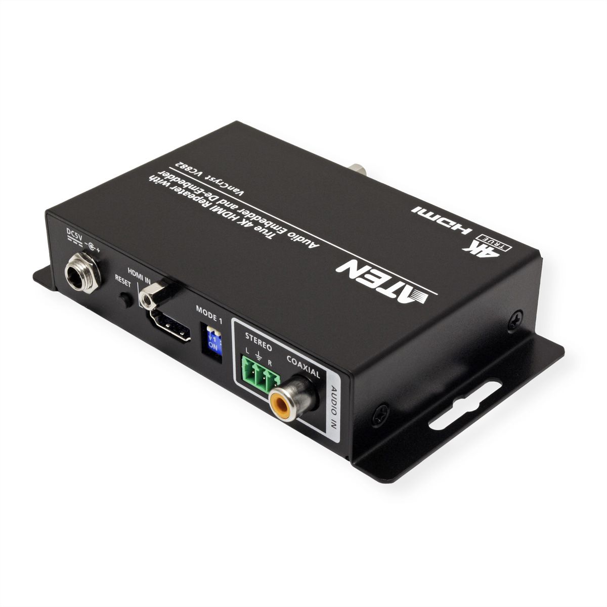 ATEN VC882 True 4K HDMI Repeater mit Audio Embedder und De-Embedder