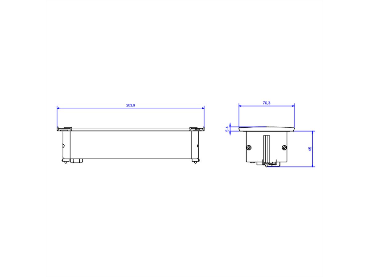 BACHMANN KAPSA Small 3x Schutzkontakt, Montagestecker