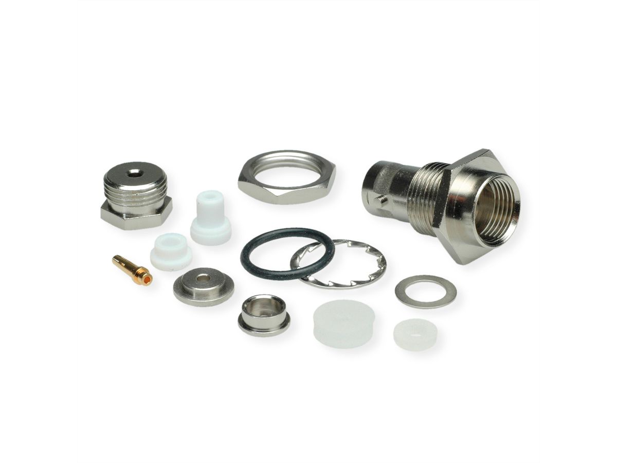 TELEGÄRTNER BNC-Kabeleinbaubuchse 50 Ohm, für RG178B/U Druckverschraubung