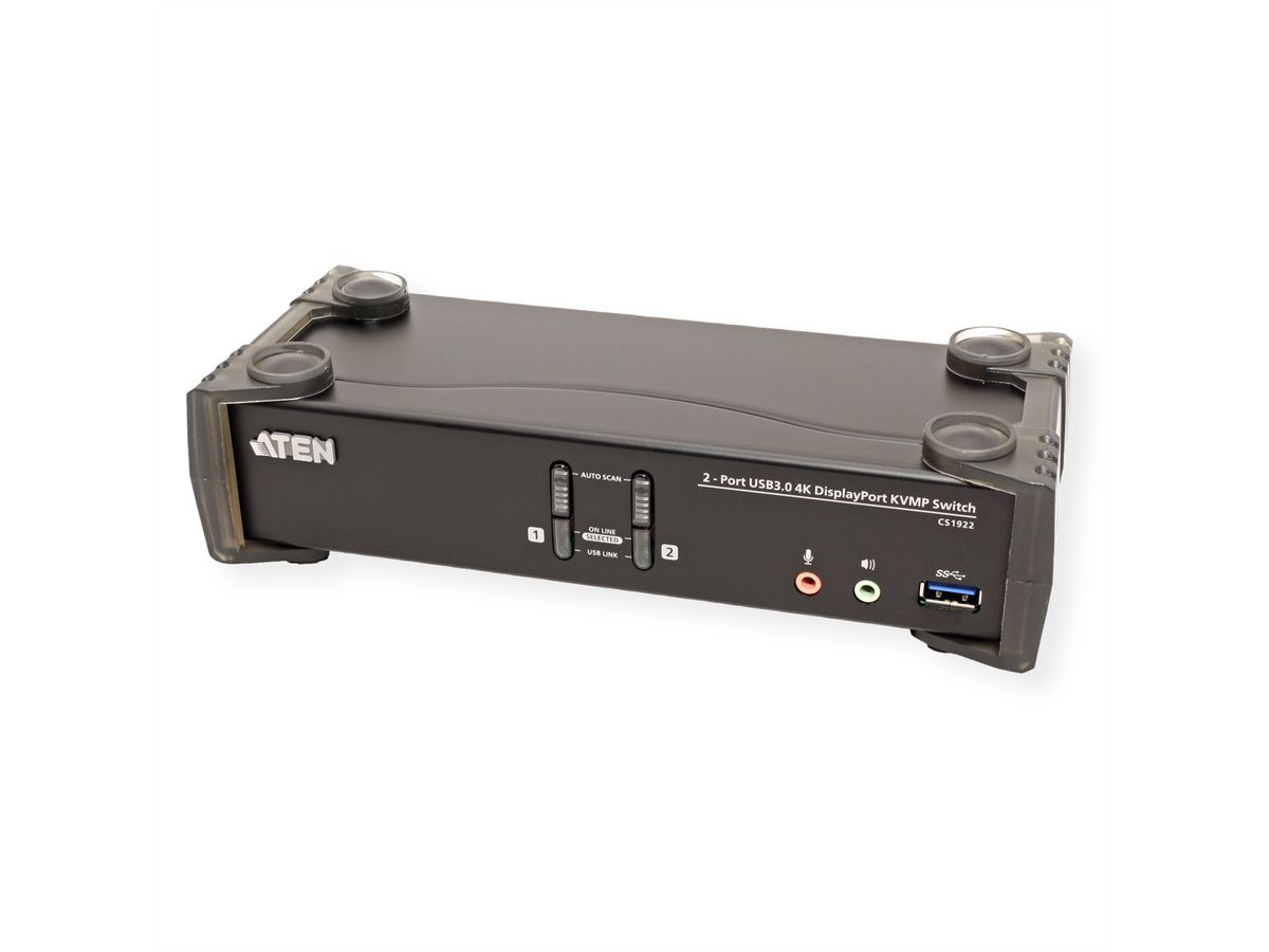 ATEN CS1922 2-Port USB 3.0 4K DisplayPort KVM Switch