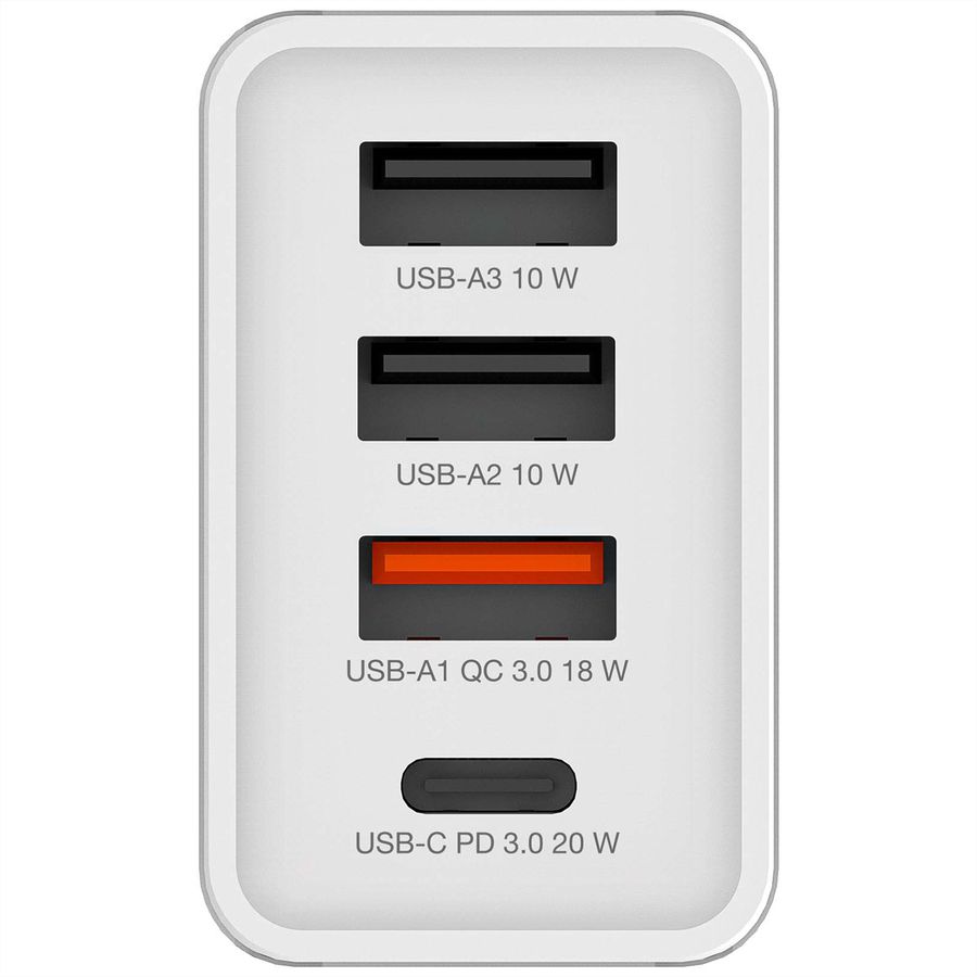 VERBATIM Ladeadapter 30W GaN weiß