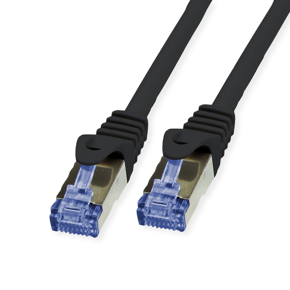 VALUE Outdoor Patchkabel Cat.6A (Class EA) S/FTP (PiMF), Massivdraht, LSOH, schwarz, 20 m