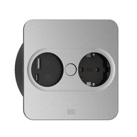 BACHMANN TWIST 2 1xCEE7/3 1xUSB A/C 22W 0,2m GST18 silber eckig