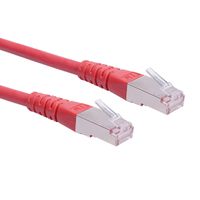 ROLINE Patchkabel Cat.6 (Class E) S/FTP (PiMF), rot, 1 m