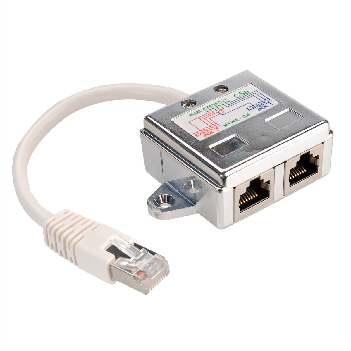 VALUE T-Adapter Cat.5e (Class D), STP