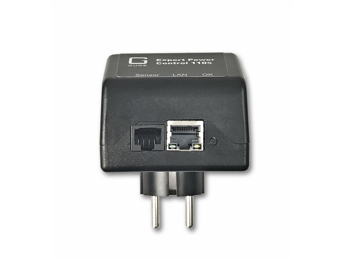 GUDE 11051 EPC NET IP-Fernschaltsteckdose, Schutzkontakt, Sensorport, Messung