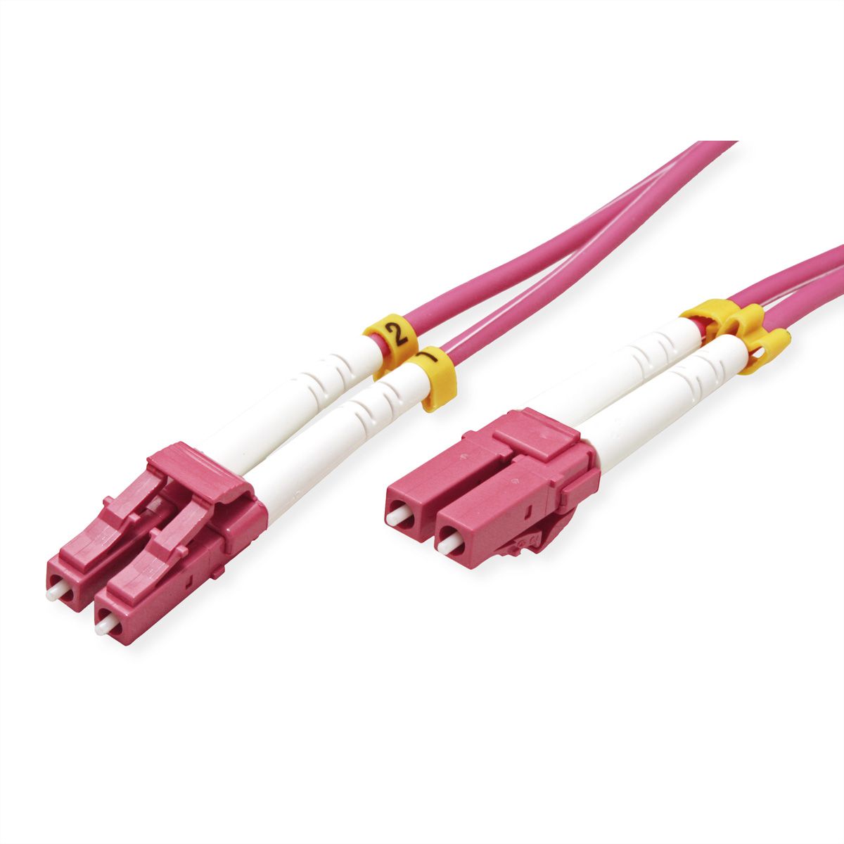 VALUE LWL-Kabel 50/125µm OM4, LC/LC, LSOH, violett, 7 m