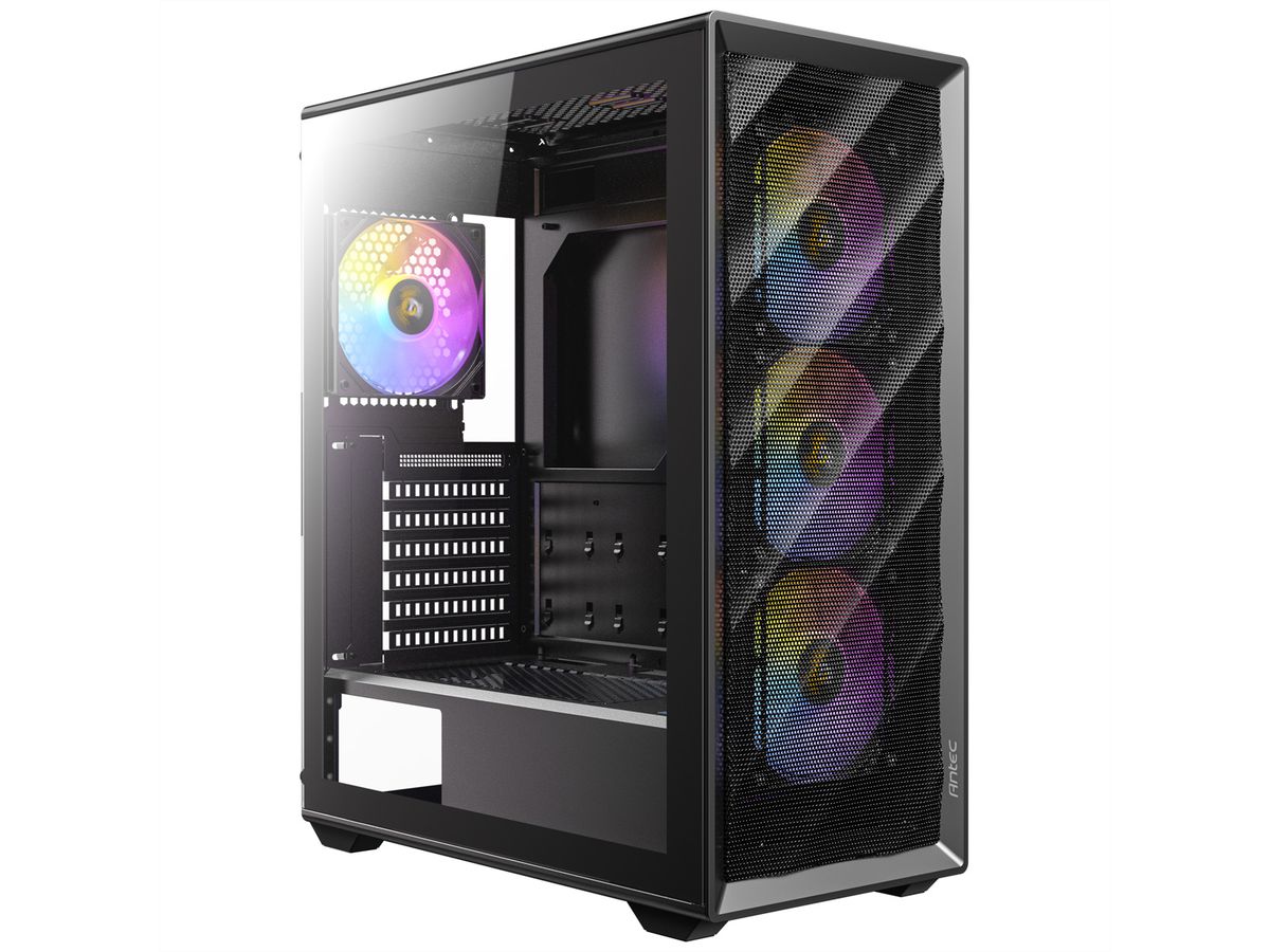 ANTEC AX85 ARGB PC Gehäuse Midi Tower Gaming ATX, schwarz