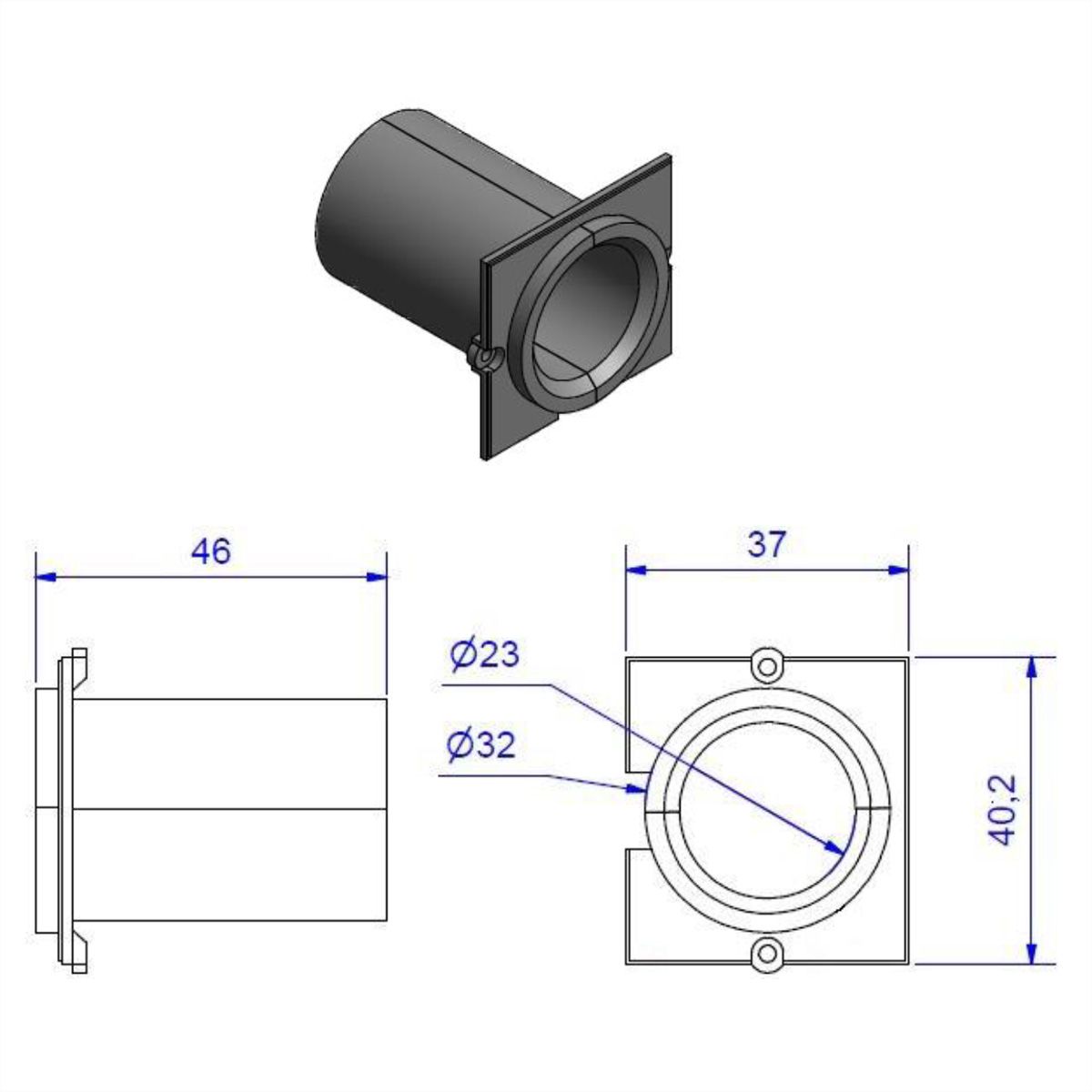 BACHMANN Custom Modul Kabeldurchführung VGA
