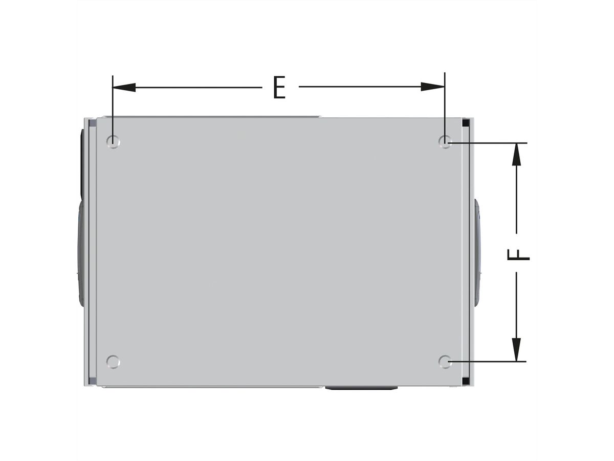 VARIndustry 2.0 Wandverteiler 4 HE 560x840x275mm, 2 Türen, IP 54