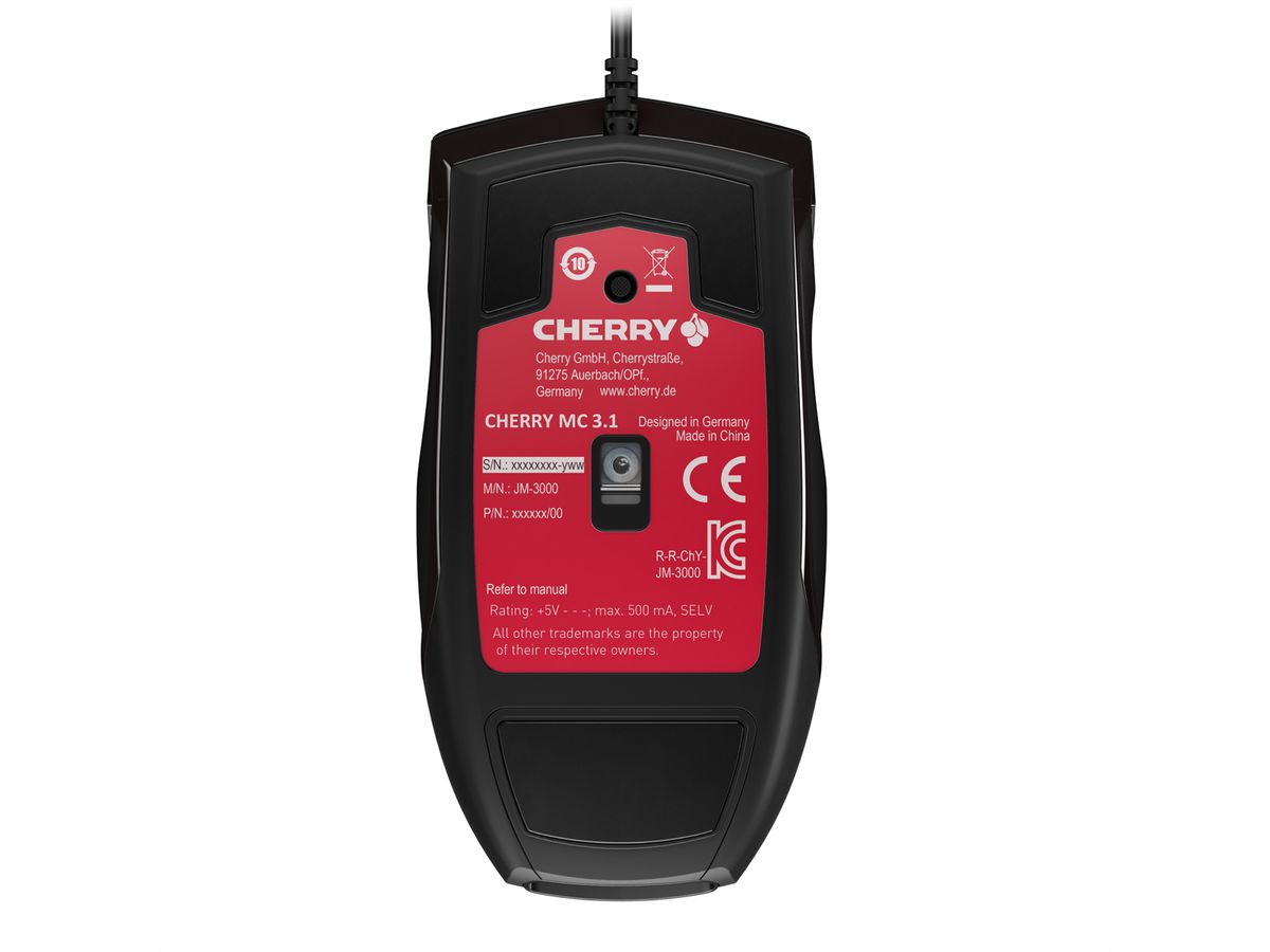 CHERRY Maus MC 3.1 USB, schwarz