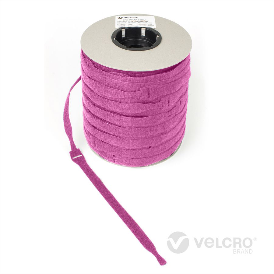 VELCRO® One Wrap® Strap 20mm x 230mm, 750 Stück, rosa