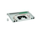 TELEGÄRTNER BASIS V LWL-Panel mit Kupplungen & Pigtails, 12x E2000, OS2 APC grün