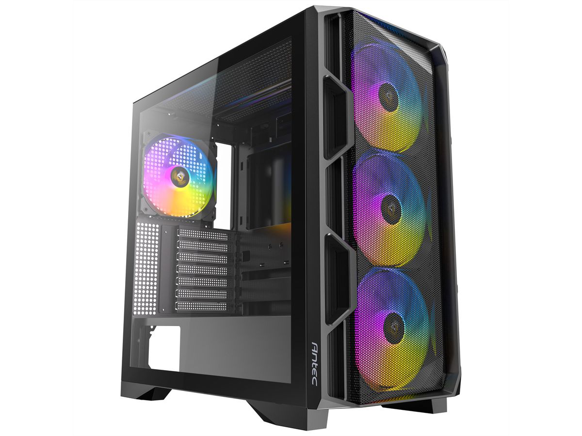 ANTEC AX-1000 ARGB Gaming E-ATX, ATX, Micro-ATX, ITX Mid Tower PC Gehäuse, schwarz