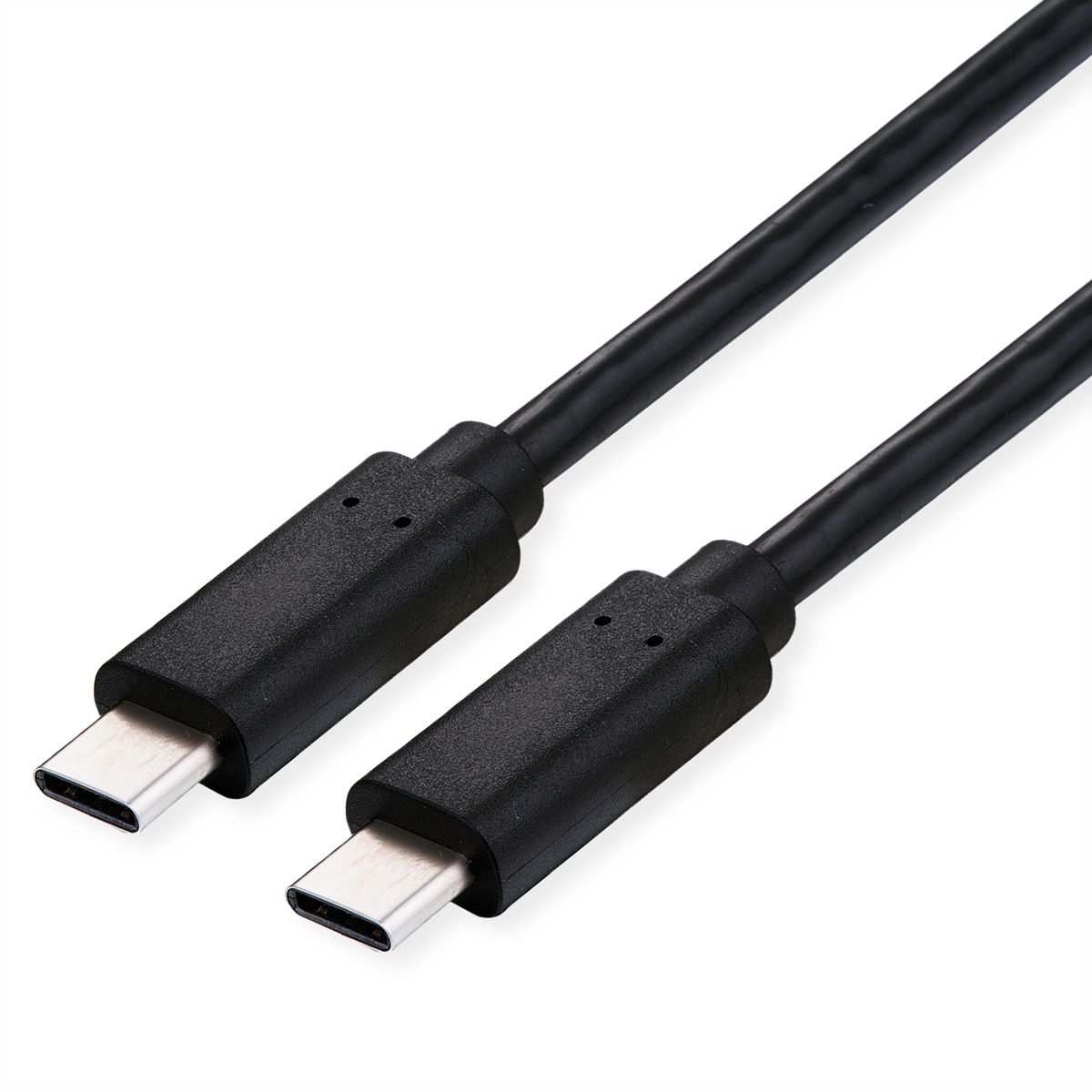 ROLINE USB4 Gen3x2 Kabel, C–C, ST/ST, 8K UHD-2, 40Gbit/s, 100W, schwarz, 1 m