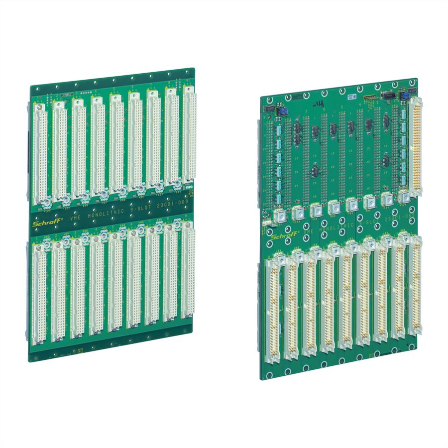 SCHROFF BUSPL.VME64X MONO 3SL 6HE