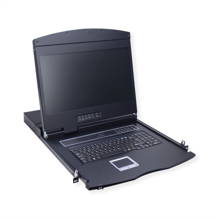 VALUE 19-Zoll-KVM-Switch, 8-Port, 48 cm (19") TFT (16:9), VGA, USB, DE-Layout